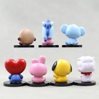 Figuras BT21 De 6cm 7pcs Mini Figura Kpop Coreana Creativas Accesorios De Escritorio Juguete Para Niños Regalo De Cumpleaños - details 7