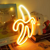 Luces LED Neón USB De Banano Para Decoración De Pared En Habitaciones Bodas Cumpleaños Juego Cuarto Con Alimentación USB Y Batería - details 0