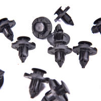 100PCS Clavos De Plástico Negros Para Nissan Retenedor De Parachoques Y Guardabarros Tamaño 8mm Clavija De Automóvil - details 2