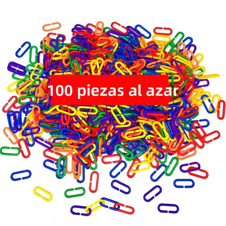 Bloques Educativos De Cadena Geométrica Para Niños Juguete De Entrainamiento De Acción Arco Iris C-Clip Fabricado En Plástico Adecuado Para Edades 6-12 Años - 1