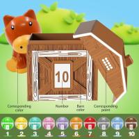 Juguetes Montessori Para Bebés Juego De Colores Y Números Con Muñecos De Dedo De Animal De Granja Para Niños De 3-6 Años - details 1