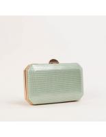 Bolso de mano rígido para fiesta boda bautizo eventos color verde - details 3
