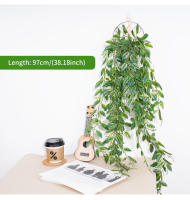 Arbustos Artificiales De Suculentas Colgantes Para Decoración De Pared Hogar Jardín Bodas Y Fiestas Falsas Plantas Verdes De Rattan Estilo Bonsái - details 5