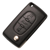 Carcasa De Llave Remota Plegable Jingyuqin Para Peugeot 107 206 307 407 408 Citroen C2 C3 C4 C5 C6 CE0523/0536 ABS Sin Personalización - details 2