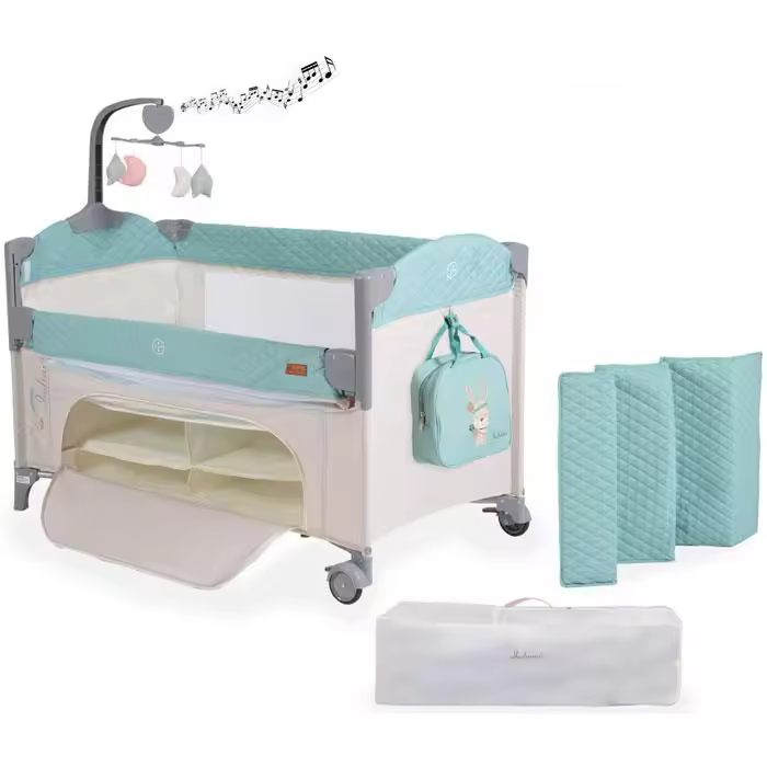 Cama de viagem Cangaroo Indiana Mint - 1