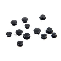 Set De 25 Botones De Nylon Negros Para Niños Accesorios De Decoración Para Zapatos Ligeros Y Económicos Adornos De Plástico Para Manualidades - details 4