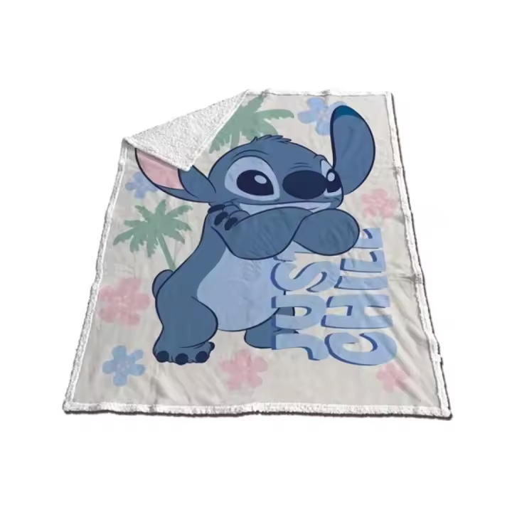 Manta Coralina Sherpa Aymax Lilo y Stitch Just Chill 130x170cm - 1