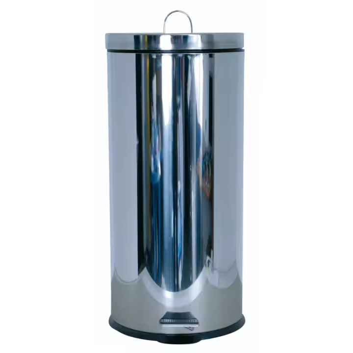 Cubo de Basura MSV de Acero Inoxidable con Pedal 30L - 1