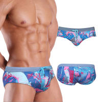 UXH Ropa De Baño Para Hombres Briefs De Natación Con Push-up Cintura Baja Estilo De Verano Traje De Baño Corto Sexy Para Surf - details 3