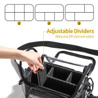 Bolsa De Maquillaje Transparente Organizador De Viaje Para Mujeres Bolsa De Higiene Personal Con Cierre De Cremallera Y Almacenamiento De Hombro - details 2