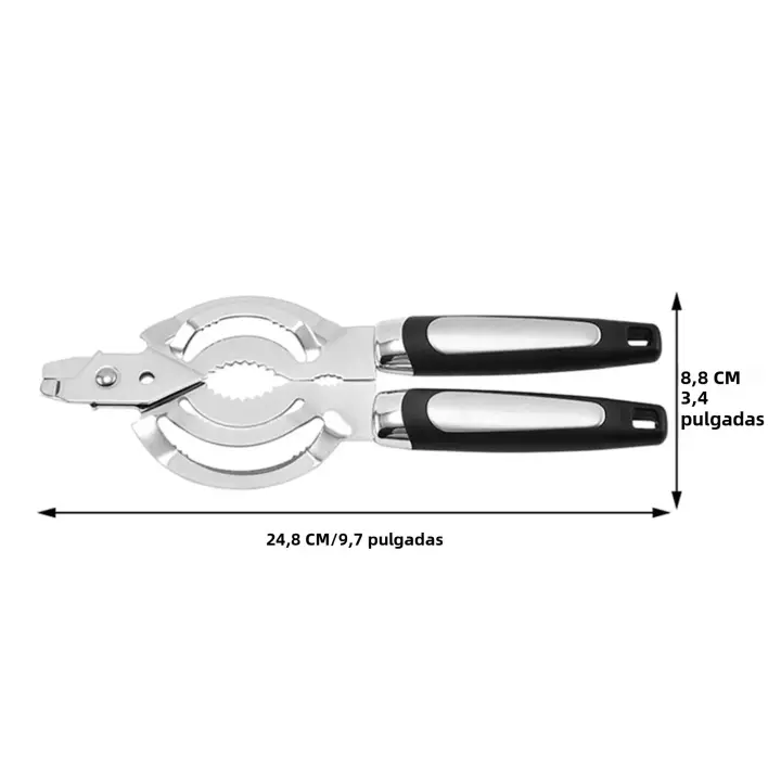Aguja De Botella Multifuncional De Acero Inoxidable Herramientas De Cocina Manuales Aperturas De Botellas Y Lata Reciclables - 1