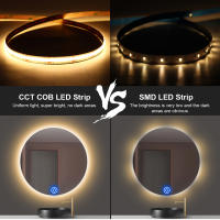 Tira De Luz LED COB 24V Para Espejo De Maquillaje Con Sensor Táctil Y Regulación De Brillo Para Baño Y Dormitorio Iluminación Moderna - details 4