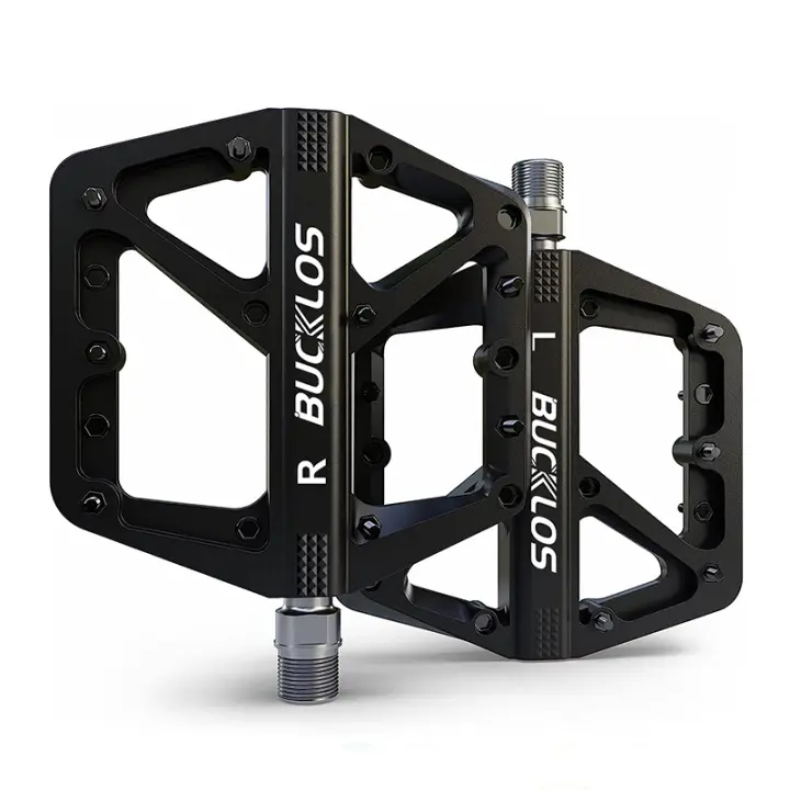 Pedales De Bicicleta De Montaña BUCKLOS Ultraligeros De Nylon Con Rodamientos Sellados Para MTB Y Carretera Accesorios De Bicicleta Color Variado Peso Approx. 365g - 1
