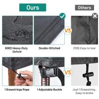 Cubierta Redonda De Acero Para Piletas De Fuego 600D Tela De Oxford Resistente Al Viento Y Anti-UV Para Muebles Al Aire Libre - details 3