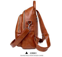 Mochipa de cuero estilo Korean, mochila de gran capacidad A LA Moda para Mujer, Bolso de hombro, mochila de viaje, Bolso de Mujer - details 22