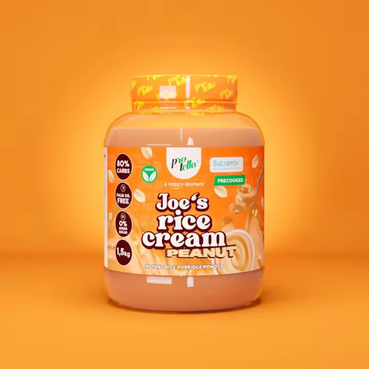 Crema de Arroz Sabor Cacahuete Joe's de 1,5kg - 80% Carbohidratos PROTELLA - 1