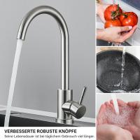 360° Swivel Stainless Steel Kitchen Faucet,Cold-Hot Water Single Handle Sink Basin Faucet For Kitchen And Sink - details 3