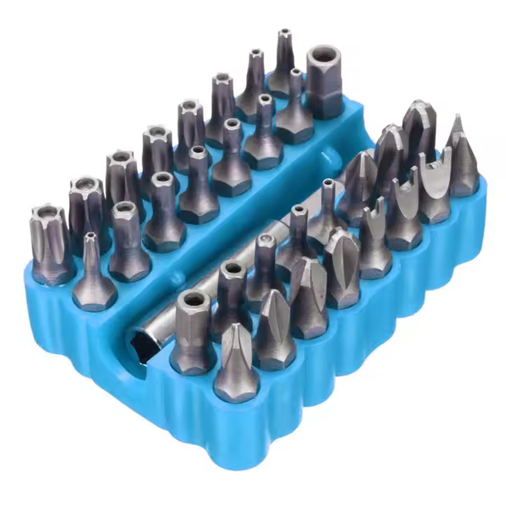Set De 33 Piezas De Puntas De Destornillador CRV6150 Con Portabrocas Magnético Para Cualquier Taladro Herramientas De Mano - 1
