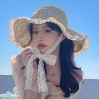 Sombrero De Sol Para Mujer Gran Alas Plegable Protección UV Sombrero De Paja De Verano Para Playa Sombrero De Playa Chapeau Femme Cap De Soleil - details 0