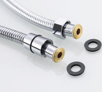 Tubo De Ducha Negro De Alta Calidad En Acero Inoxidable Para Baño Manguera Suave De 1.5 Metros Con Acabado Cromado Oro Gris ORB - details 4