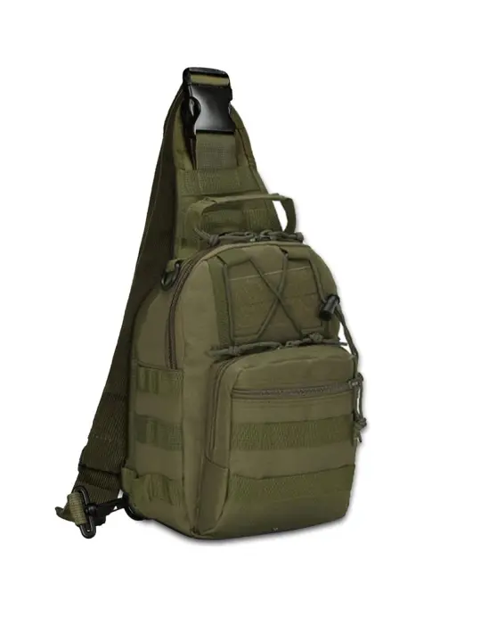 Bolsa De Hombro Táctica REDAPRIC Sling Pack Rover EDC Molle Bolsa De Ataque Para Rango Unisex Tamaño M Material 600D - 1