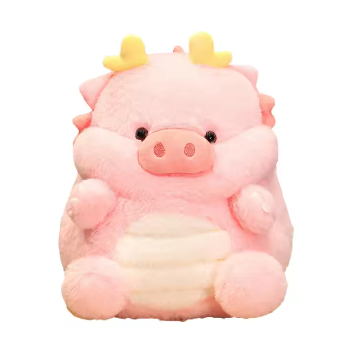 Muñeco De Peluche Divertido Cerdo Y Dragón 30cm Regalo De Cumpleaños Y Navidad Juguete Suave De Animal Para Niños Y Adultos - 1
