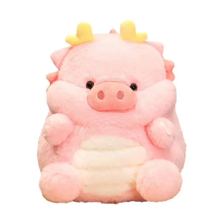 Muñeco De Peluche Divertido Cerdo Y Dragón 30cm Regalo De Cumpleaños Y Navidad Juguete Suave De Animal Para Niños Y Adultos - 1