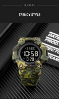 Reloj Deportivo SKMEI Con Pantalla LED Y Luz De Escritorio Para Hombres Resistente Al Agua 5Bar Reloj De Pulsera Digital Con Cuenta Regresiva Y Luz Retroiluminada - details 10