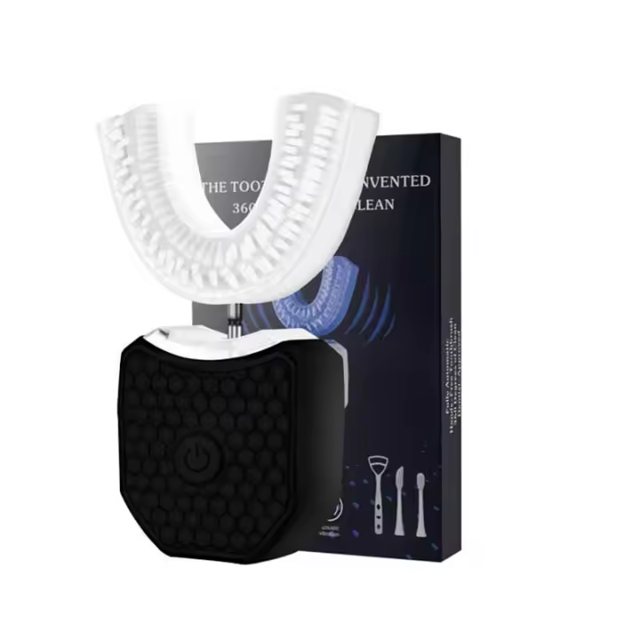 Cepillo De Dientes Eléctrico Sin Cable En Forma De U Para Adultos Limpieza Oral Portátil 360° Con Escáner De Lengua - 1