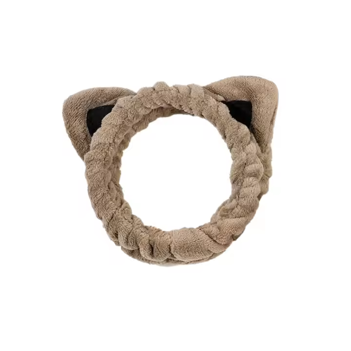Headband De Cuidado De La Piel Con Forma De Oreja Para Mujeres Y Niñas Bandas Para Rostro Al Bañarse Y Maquillaje Yoga - 1