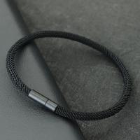 Pulsera Minimalista Para Hombres Y Mujeres Con Hebilla De Hilo En Negro Y Múltiples Colores Y Tamaños Disponibles Pulsera De Envolverse Casual/Sporty - details 3