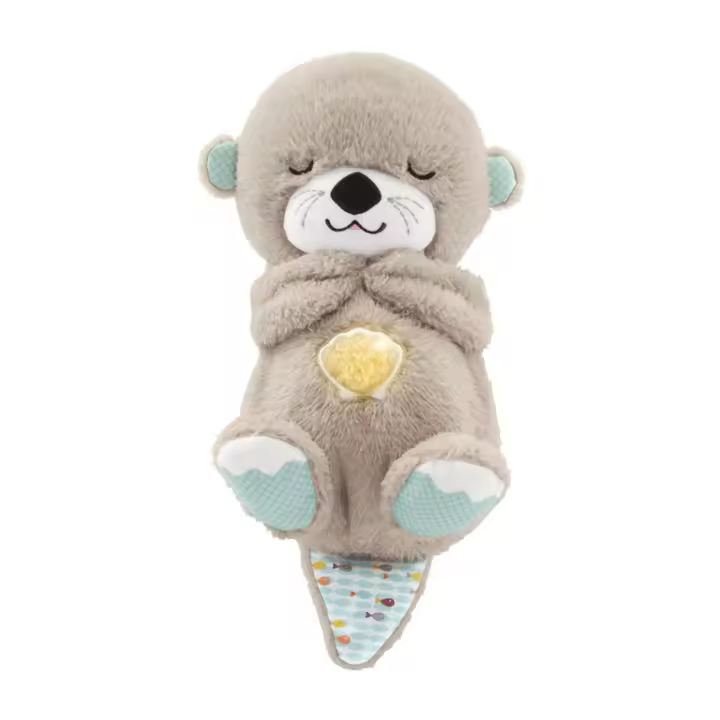 Fisher-Price Nutria Hora de Dormir - Peluche Musical. Con Movimiento. Sonidos y Luces Relajantes. para bebés de 0+ Meses (FXC66) - 1