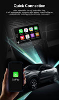Adaptador De CarPlay Y Android Auto TIMEKNOW Nuevo 2 En 1 Mini Box Wireless CarPlay Para USB/Type C Dongle - details 4