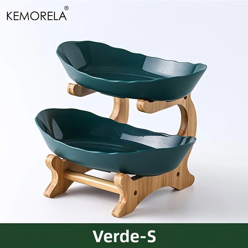 Tazón De Frutas Creativo De Plástico Para El Hogar Y Sala De Estar 2/3 Capas Bandeja Para Aperitivos Moderna Y Elegante Soporte Para Pasteles Salada De Frutas