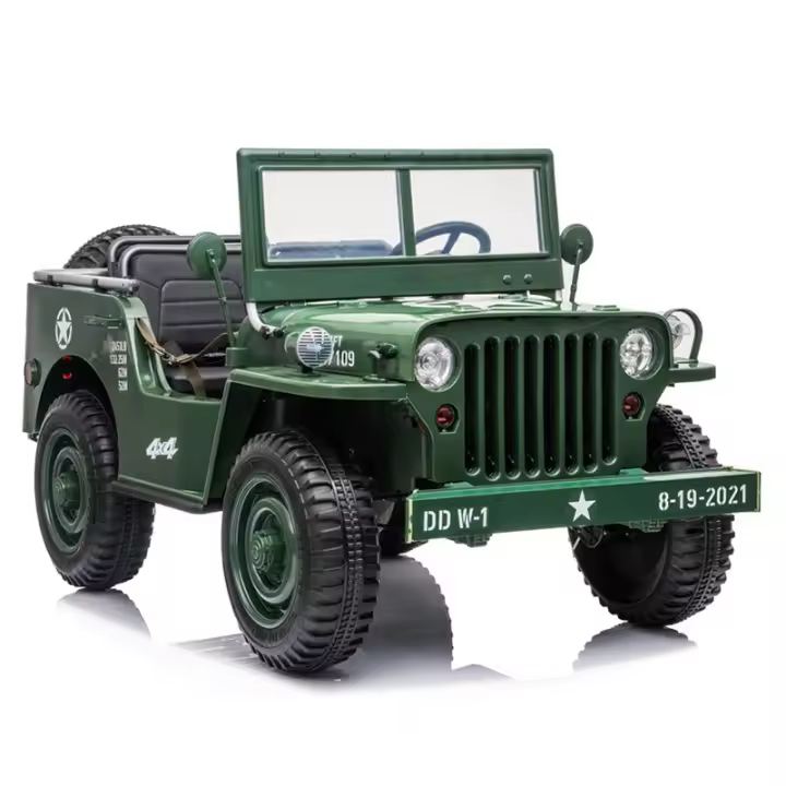 Coche Electrico Para Niños Jeep Militar 24V - 1