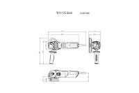 Radial: Mini amoladora angular W 9-125 Quick Limited Edition 900W. 600374000 Metabo - details 2