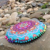 Funda De Cojín Bohemio Con Patrón Mandala Redondo 14 Estilos Decoración De Hogar Y Hotel 43x43cm Cubierta De Almohada Ecológica Tejida 100% Poliéster - details 9