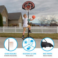 Canasta baloncesto ultrarresistente Lifetime Altura regulable 165/222 cm UV100 - details 2
