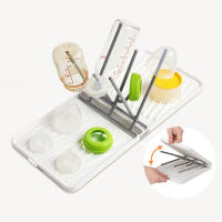 Rack De Secado Para Botellas De Bebé Plegable Con Bandeja Soporte Para Botellas De Viaje Ahorrador De Espacio Accesorios Para Botellas De Bebé - details 0