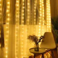 Cortina De LED 6x3M Con Control Remoto Luces De Cadena USB Para Decoración De Navidad Y Año Nuevo Fiesta Y Hogar - details 6