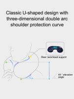 Almohada De Viaje En Forma De U Inflable Soporte Cervical Para El Cuello Cojín De Plush Corto Esencial Para Descansar En La Oficina Y Dormir - details 5