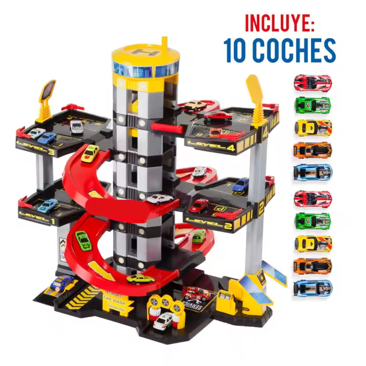 MOLTO Parking de juguete 5 plantas MLT + 10 coches - 1