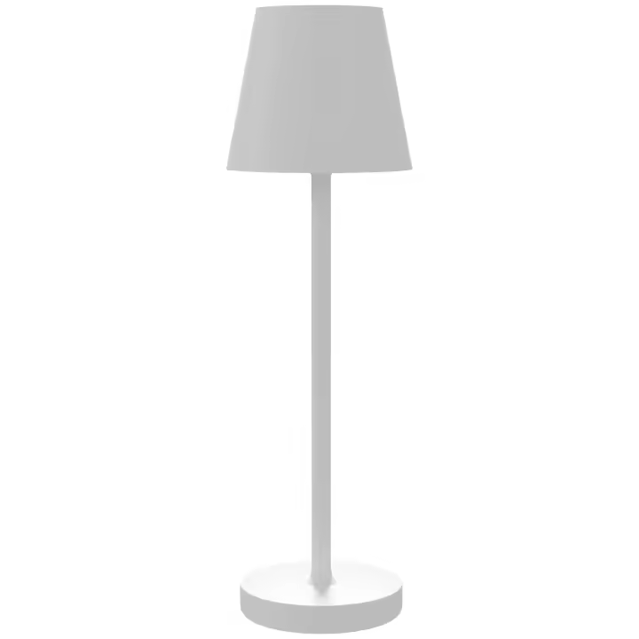 HOMCOM Lámpara de Mesita de Noche con Luces LED Lámpara de Mesa Inalámbrica USB-C Recargable 3 Colores Pantalla de Acrílico para Dormitorio Salón Ø11,2x36,5 cm Blanco - 1