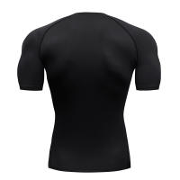 Camiseta De Compresión Para Hombre Running Quick Dry Camiseta De Fútbol Para Fitness Gimnasio Deportiva Transpirable Con Mangas Cortas - details 8