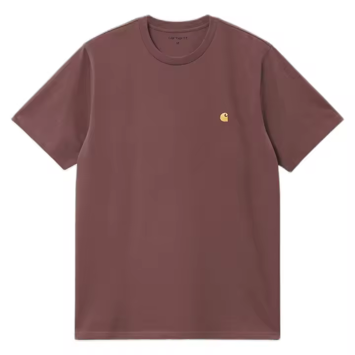Camiseta de Manga Corta Carhartt WIP Chase para hombre en color rosa - 1