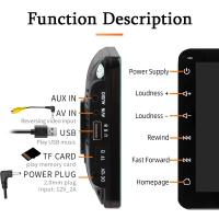 Reproductor Multimedia De Coche 7 Pulgadas Con Carplay Android Auto Pantalla Táctil IPS Entrada AUX Bluetooth MirrorLink Universal - details 12