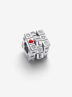 Pandora - Charm de Cubo de jugo móvil-Plata de Lei - details 2