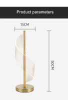 Lámpara De Mesa LED Nórdica Para Iluminación Interior Con Interruptor Táctil Dimmer Para Dormitorio Y Sala De Estar Decoración Moderna De Hotel Luz De Escritorio - details 11