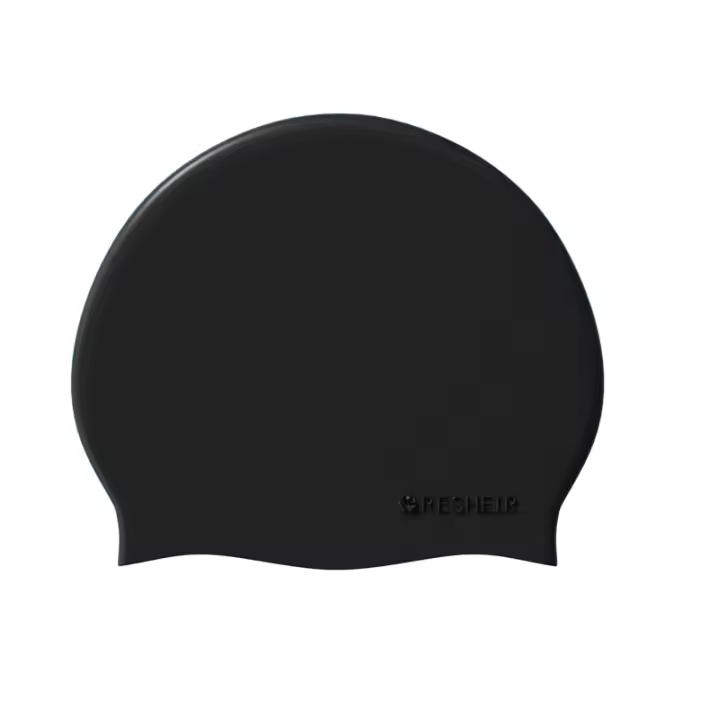 Gorro De Natación De Silicona Impermeable Y Elástico Para Mujeres Y Hombres Gorro De Natación Puro Color De Alta Elasticidad - 1