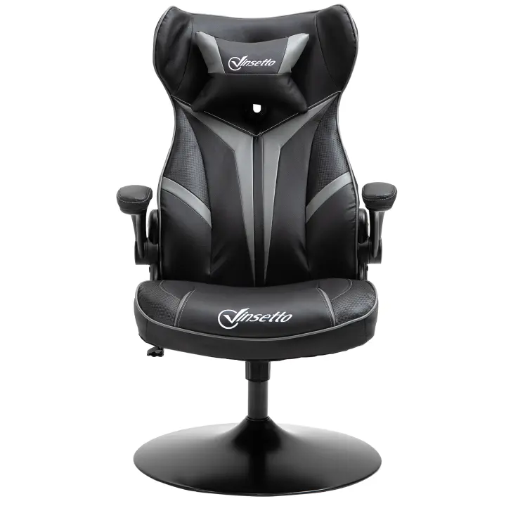 Vinsetto Silla Gaming Ergonómica para Ordenador con Función Mecedora Silla Giratoria Regulable en Altura Acero 67 x 70 x 106-112 cm - 1